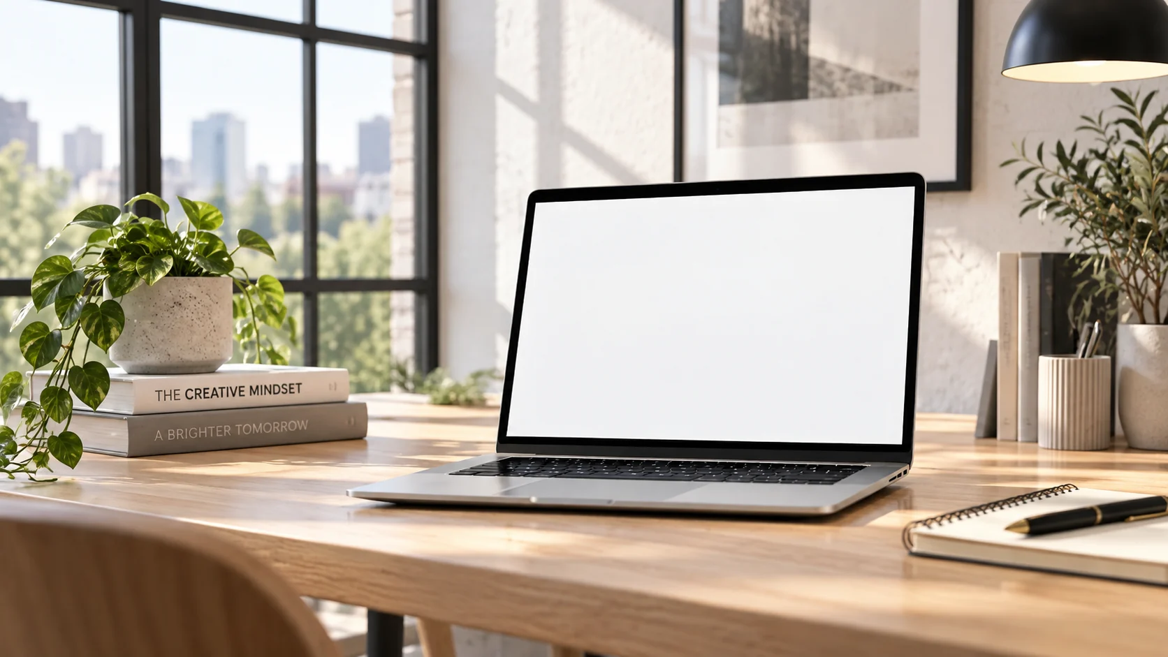 Notebook num escritório com o Persona Chamados aberto